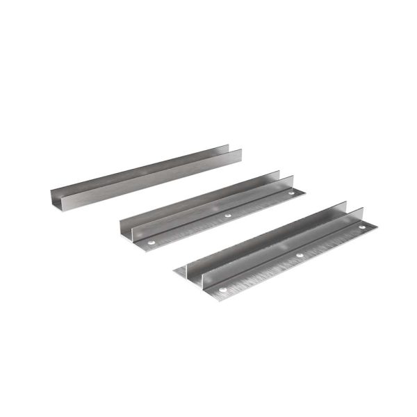 SSUC stainless steel U-channel for mounting acrylic pegboards