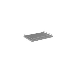 WS-1812-SL Stainless Steel Wall Shelf with Seismic Lip