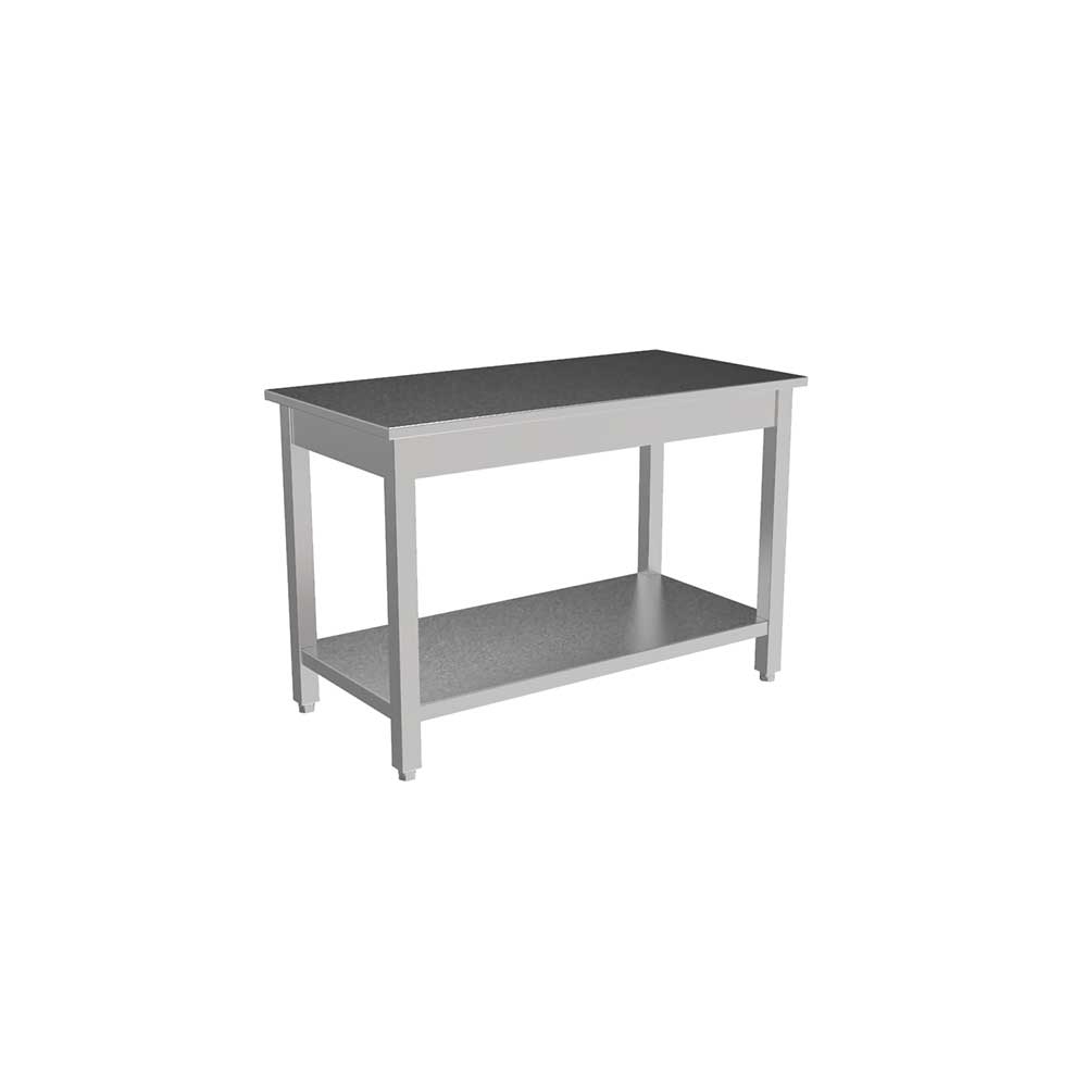 Stainless Steel Table with Frame 48x24x1