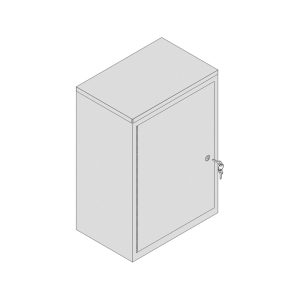 MC-IO-30 Stainless Steel Cylinder Lock Inner & Outer Door Med-Cab Narcotic Cabinet