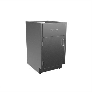 SBC3218-A-LH Stainless Steel ADA Height Base Cabinet with 1 Drawer, 1 Door