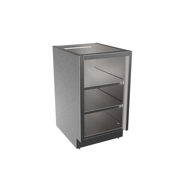 SBC3218-OF Stainless Steel ADA Height Base Cabinet, Open Face
