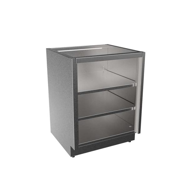 SBC3224-OF Stainless Steel ADA Height Base Cabinet, Open Face