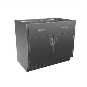 SBC3236-B Stainless Steel ADA Height Base Cabinet with 1 Drawer, 2 Doors