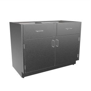 SBC3242-A Stainless Steel ADA Height Base Cabinet with 2 Drawers, 2 Doors