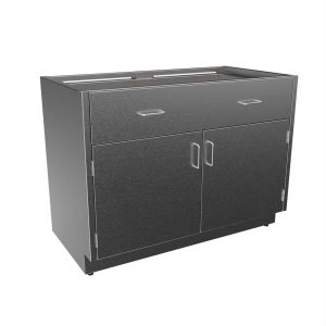 SBC3242-B Stainless Steel ADA Height Base Cabinet with 1 Drawer, 2 Doors