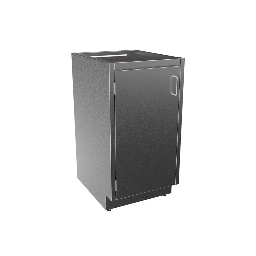 SBC3518-LH Stainless Steel Standing Height Base Cabinet