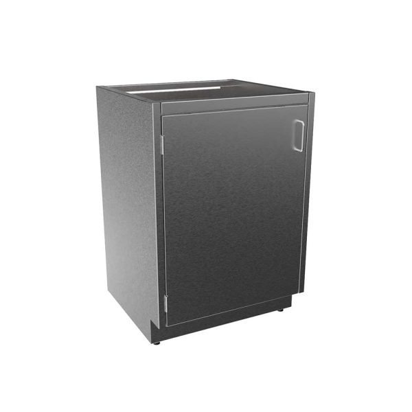 SBC3524-LH Stainless Steel Standing Height Base Cabinet