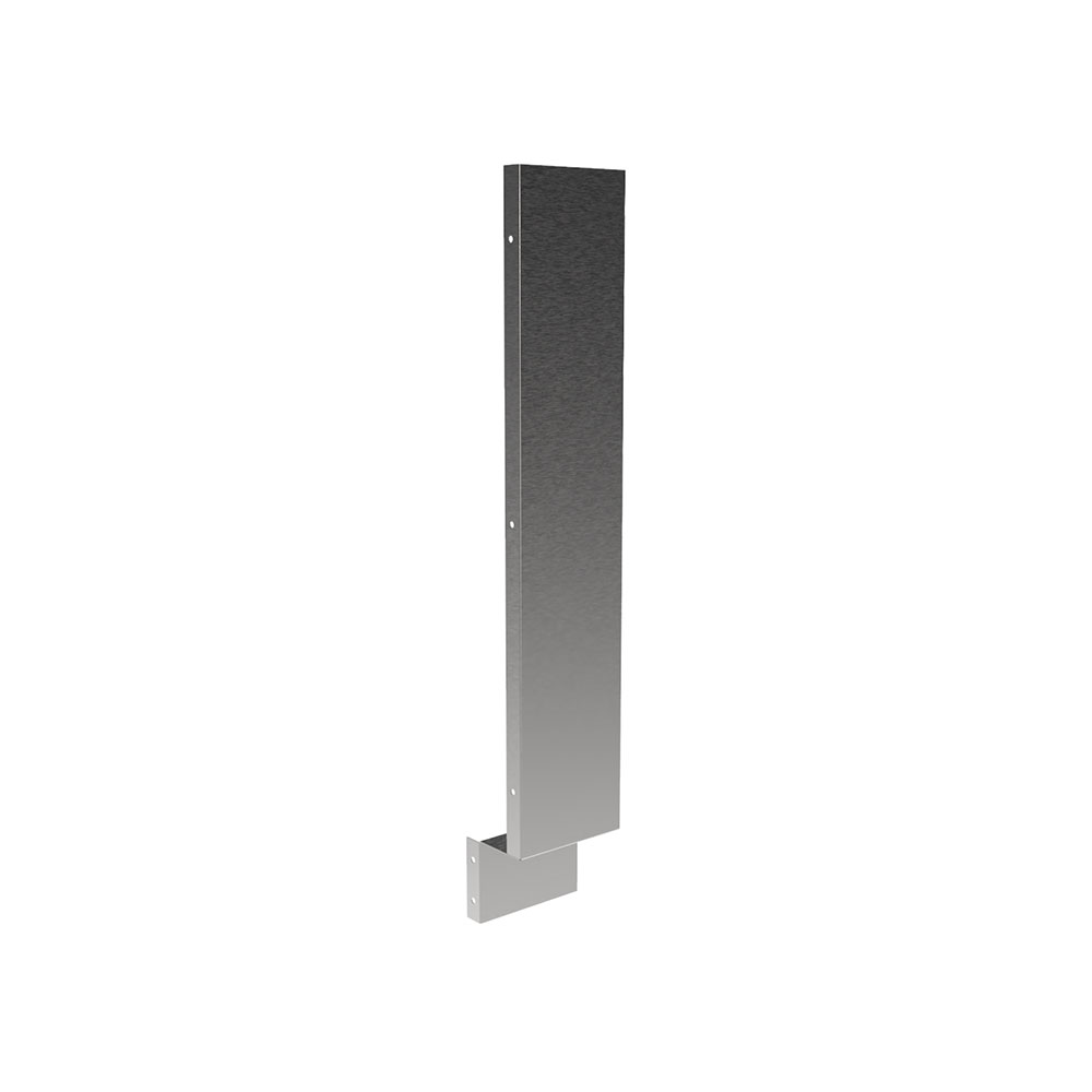 SBCFFP Stainless Steel Base Cabinet Front Filler Panel with Toe Kick