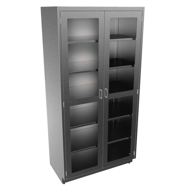 SFC8442-GD Stainless Steel Glass Door Tall Cabinet