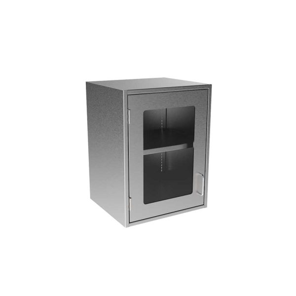 SWC2418-GD-LH-16 Stainless Steel Framed Glass Door Wall Cabinet