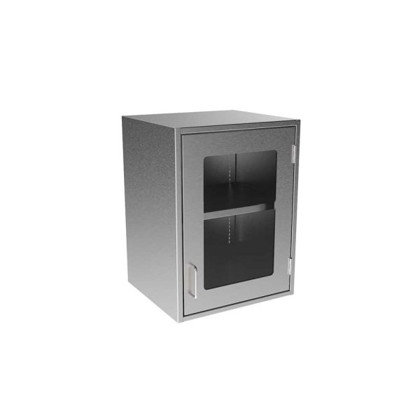 SWC2418-GD-RH-16 Stainless Steel Framed Glass Door Wall Cabinet