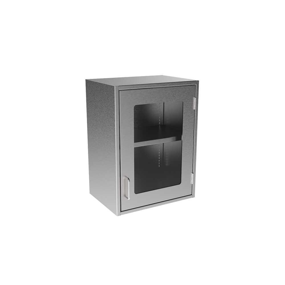 SWC2418-GD-RH Stainless Steel Framed Glass Door Wall Cabinet