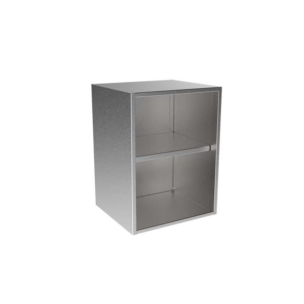 SWC2418-OF-16 Stainless Steel Open Face Wall Cabinet