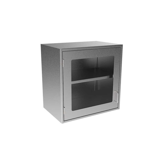SWC2424-GD-LH-16 Stainless Steel Framed Glass Door Wall Cabinet