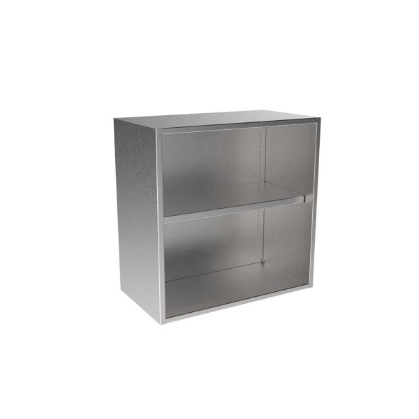 SWC2424-OF Stainless Steel Open Face Wall Cabinet
