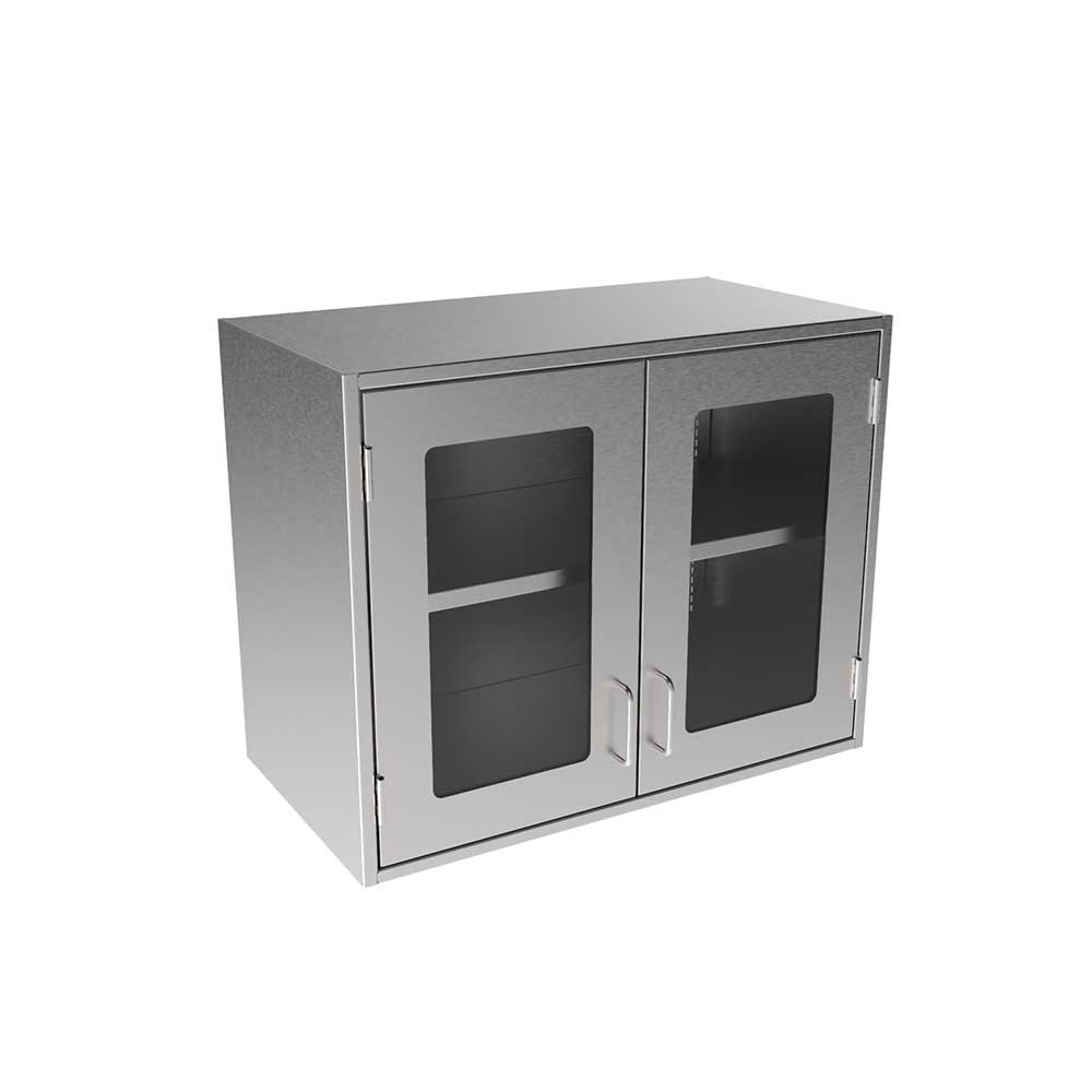 Swc2430 Gd Stainless Steel Framed Glass Door Wall Cabinet Inter Dyne Systems