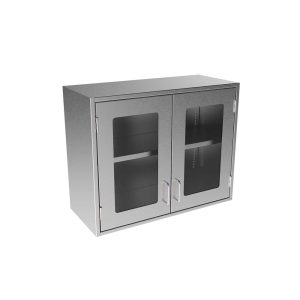 SWC2430-GD Stainless Steel Framed Glass Door Wall Cabinet