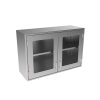 SWC2436-GD Stainless Steel Framed Glass Door Wall Cabinet - Inter