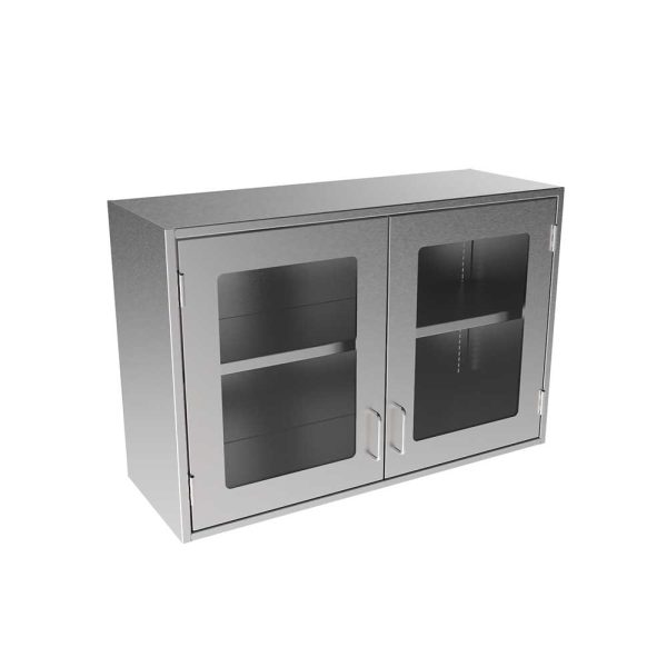 SWC2436-GD Stainless Steel Framed Glass Door Wall Cabinet