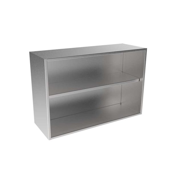 SWC2436-OF Stainless Steel Open Face Wall Cabinet