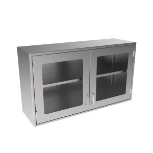 SWC2442-GD Stainless Steel Framed Glass Door Wall Cabinet