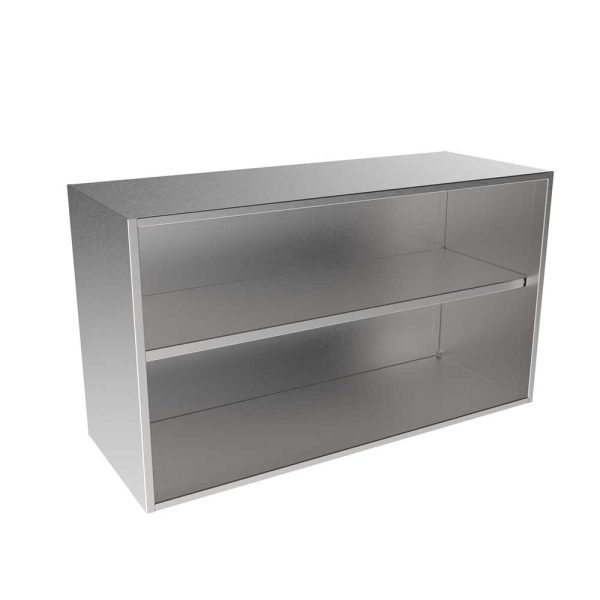 SWC2442-OF-16 Stainless Steel Open Face Wall Cabinet