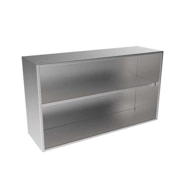 SWC2442-OF Stainless Steel Open Face Wall Cabinet