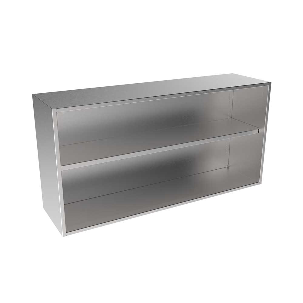 SWC2448-OF Stainless Steel Open Face Wall Cabinet