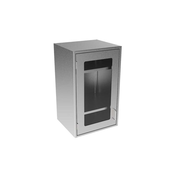SWC3018-GD-LH-16 Stainless Steel Framed Glass Door Wall Cabinet