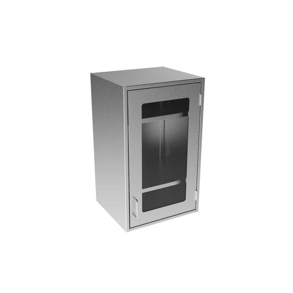 SWC3018-GD-RH-16 Stainless Steel Framed Glass Door Wall Cabinet