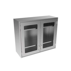 SWC3036-GD Stainless Steel Framed Glass Door Wall Cabinet