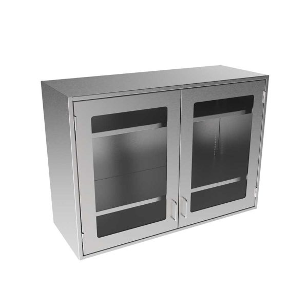 SWC3042-GD-16 Stainless Steel Framed Glass Door Wall Cabinet