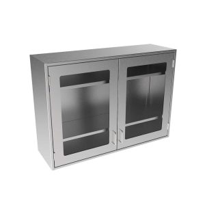 SWC3042-GD Stainless Steel Framed Glass Door Wall Cabinet