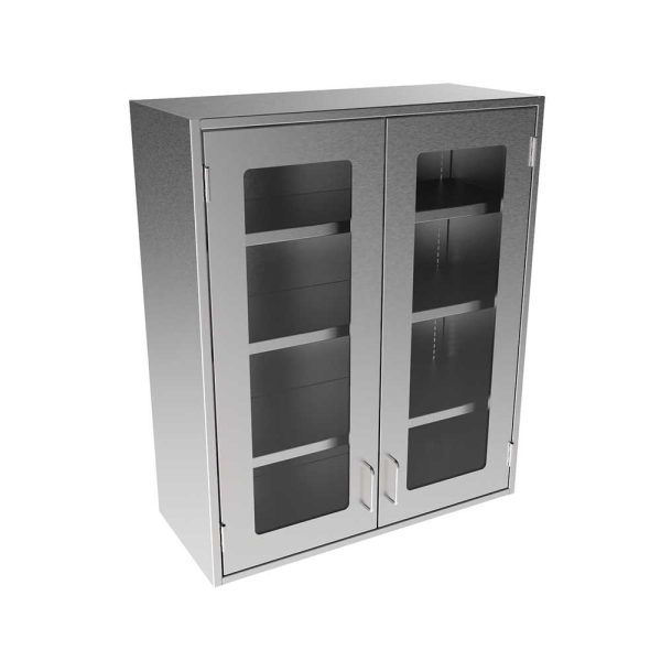 SWC3630-GD Stainless Steel Framed Glass Door Wall Cabinet