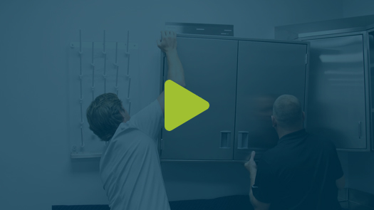 Stainless Steel Wall Cabinet Installation video thumbnail - Inter Dyne Systems