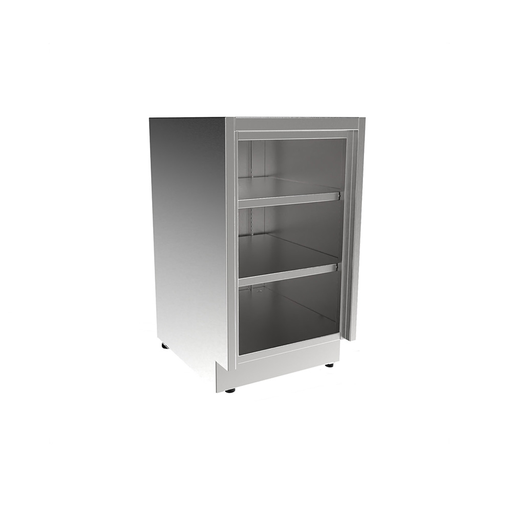 SBC3218-OF Stainless Steel ADA Height Base Cabinet, Open Face