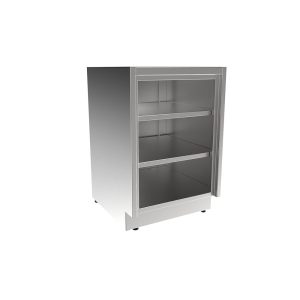 SBC3221-OF Stainless Steel ADA Height Base Cabinet, Open Face