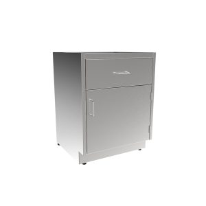 SBC3224-A-RH Stainless Steel ADA Height Base Cabinet w/1 Drawer, 1 Door