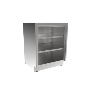 SBC3224-OF Stainless Steel ADA Height Base Cabinet, Open Face