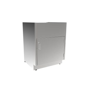 SBC3224-SK-RH Stainless Steel ADA Height Sink Base Cabinet
