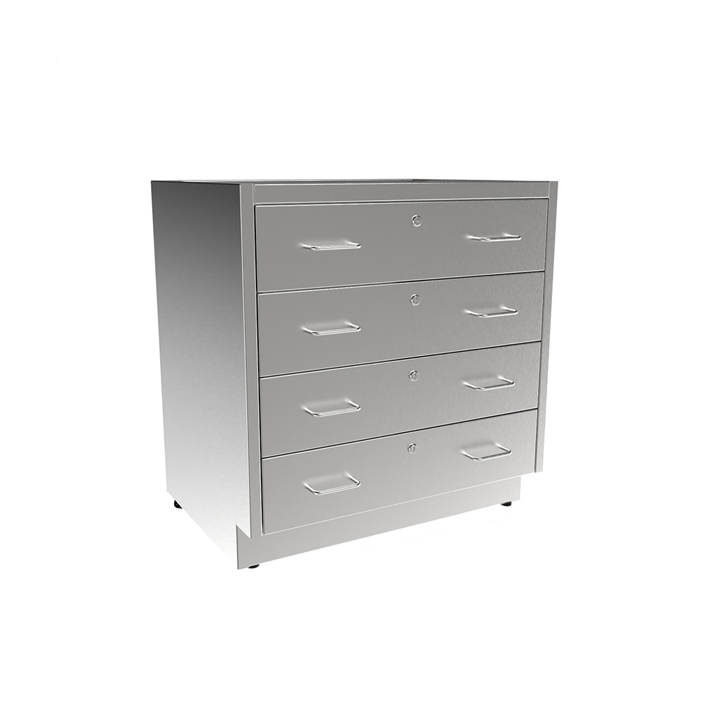 SBC3230-4DW Stainless Steel ADA Height Base Cabinet w/4 Drawer - Image 2