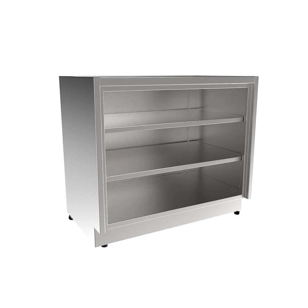 SBC3236-OF Stainless Steel ADA Height Base Cabinet, Open Face