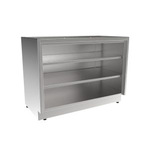 SBC3242-OF Stainless Steel ADA Height Base Cabinet, Open Face
