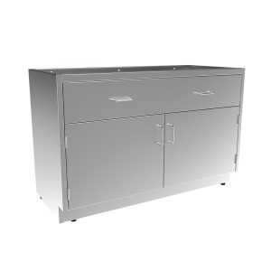 SBC3248-B Stainless Steel ADA Height Base Cabinet w/1 Drawer, 2 Door