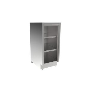 SBC3515-OF Stainless Steel Standing Height Base Cabinet, Open Face
