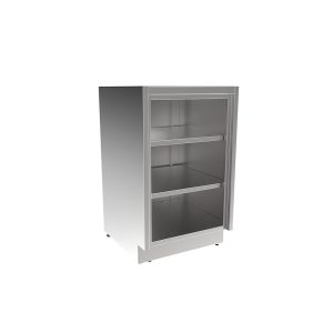 SBC3521-OF Stainless Steel Standing Height Base Cabinet, Open Face