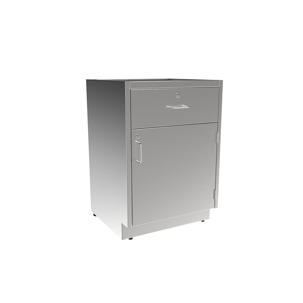 SBC3524-A-RH Stainless Steel Standing Height Base Cabinet w/1 Drawer, 1 Door - Image 2