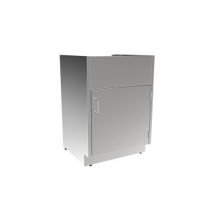 SBC3524-SK-RH Stainless Steel Standing Height Sink Base Cabinet