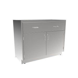 SBC3542-B Stainless Steel Standing Height Base Cabinet w/1 Drawer, 2 Door